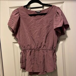 Express Puff Sleeve Ruffled Blouse